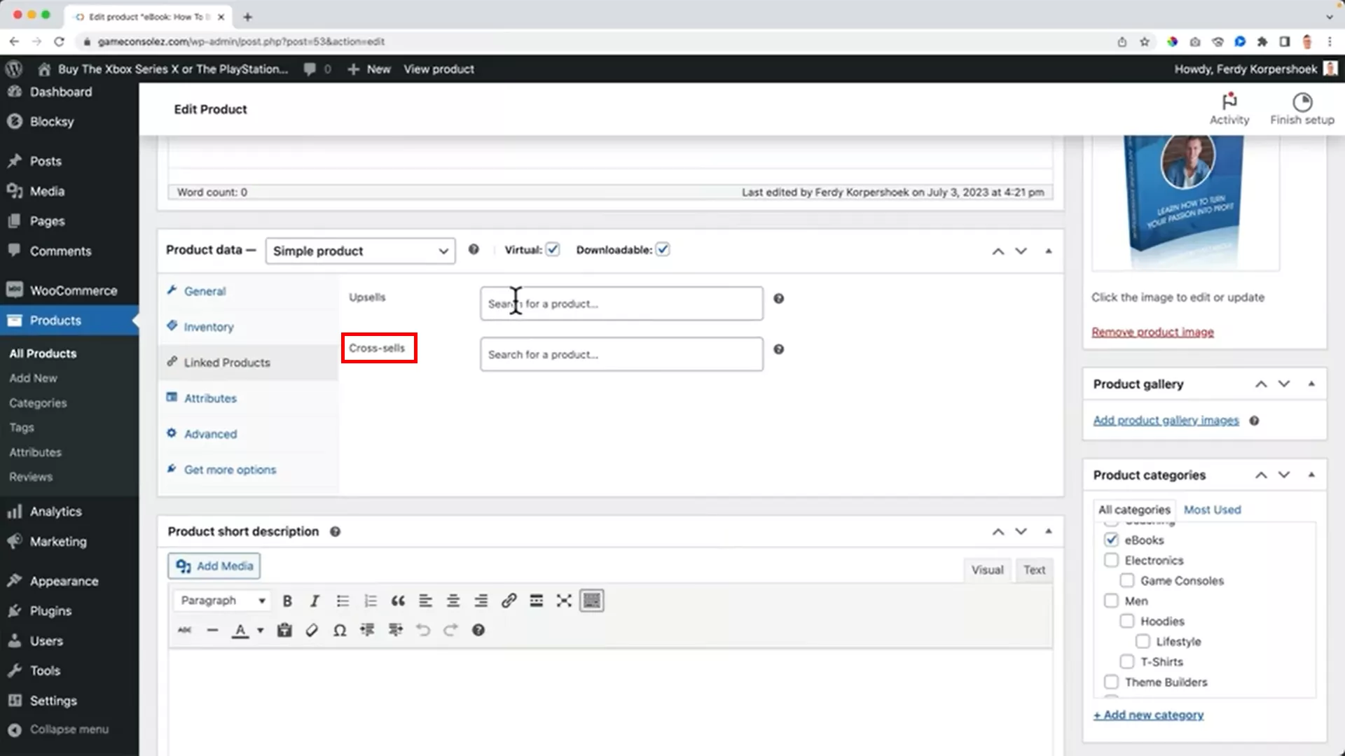 Add a cross-sell to WooCommerce
